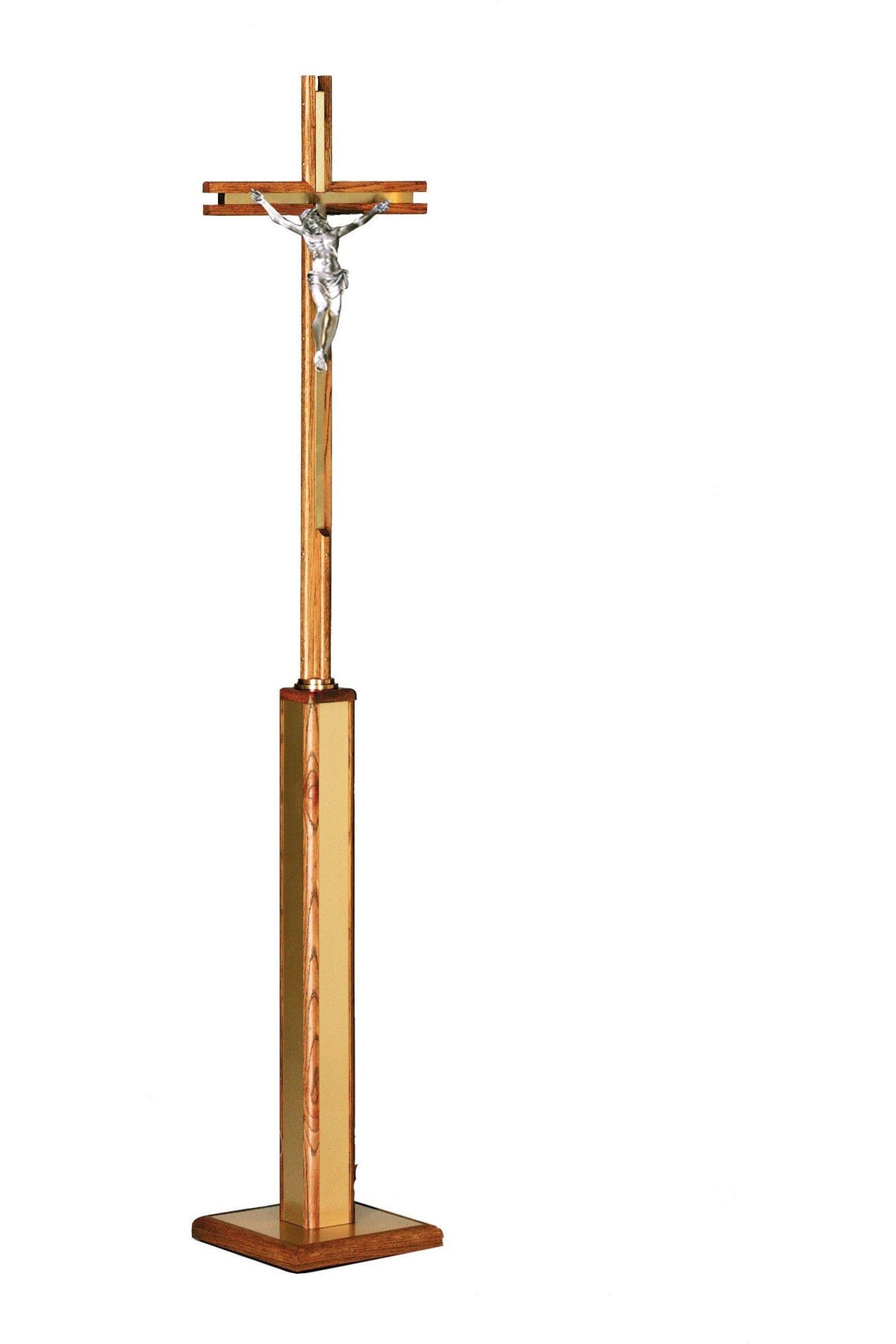 Processional Cross with stand - DO3729-Church Life-MCS-DO-Michigan Church Supply