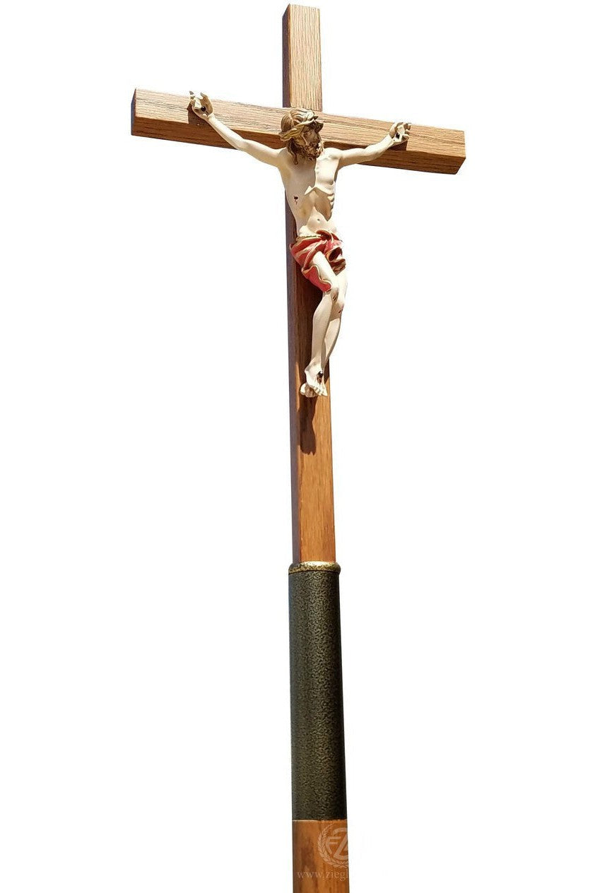 Processional Crucifix - DO2890-Church Life-MCS-DO-Gold-Michigan Church Supply