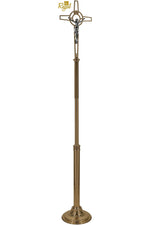 Processional Crucifix - QF20PC34-Church Life-Empire Bronze-Combination-Michigan Church Supply