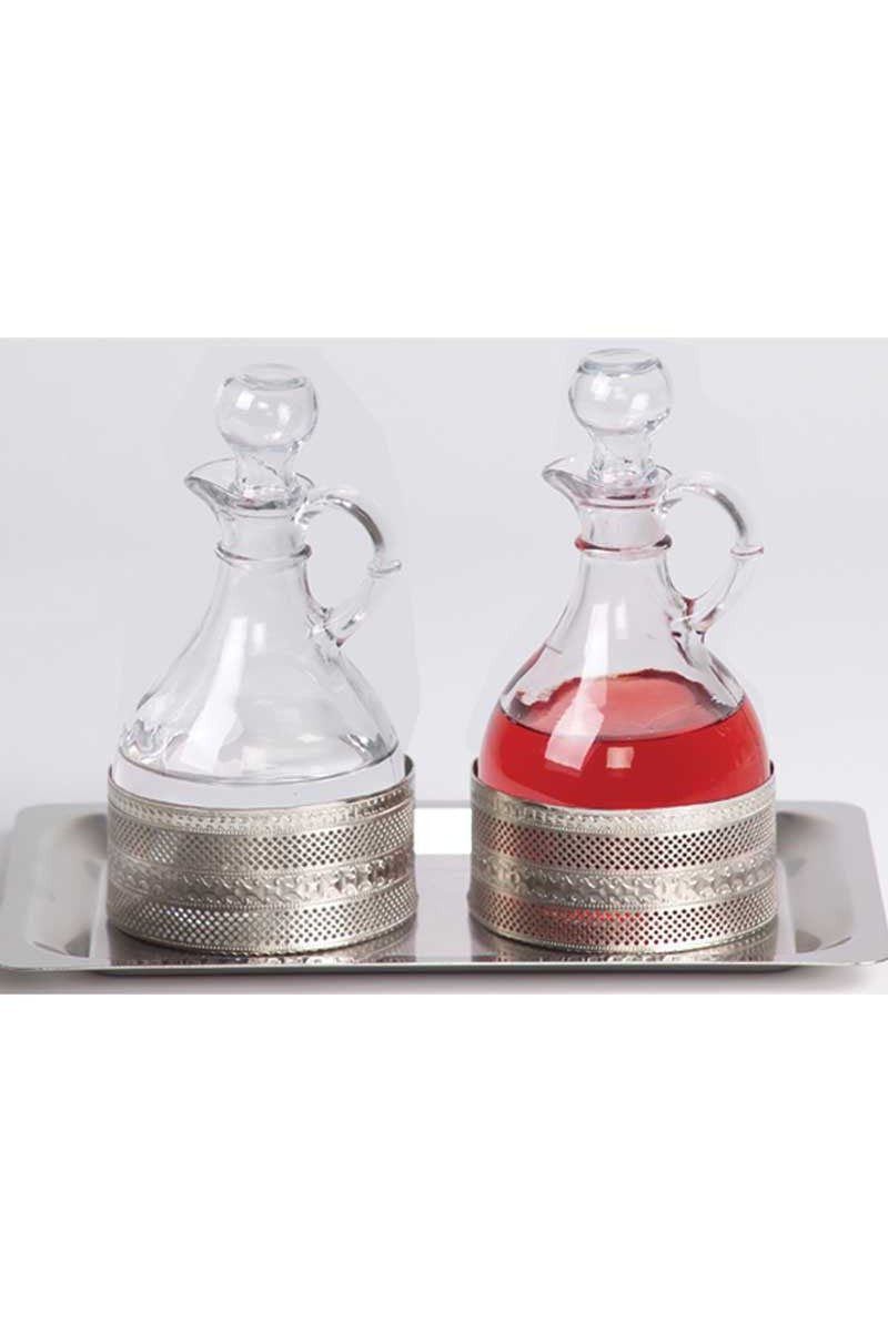 Processional Cruet Set - MIK241-Church Life-Koley-Michigan Church Supply