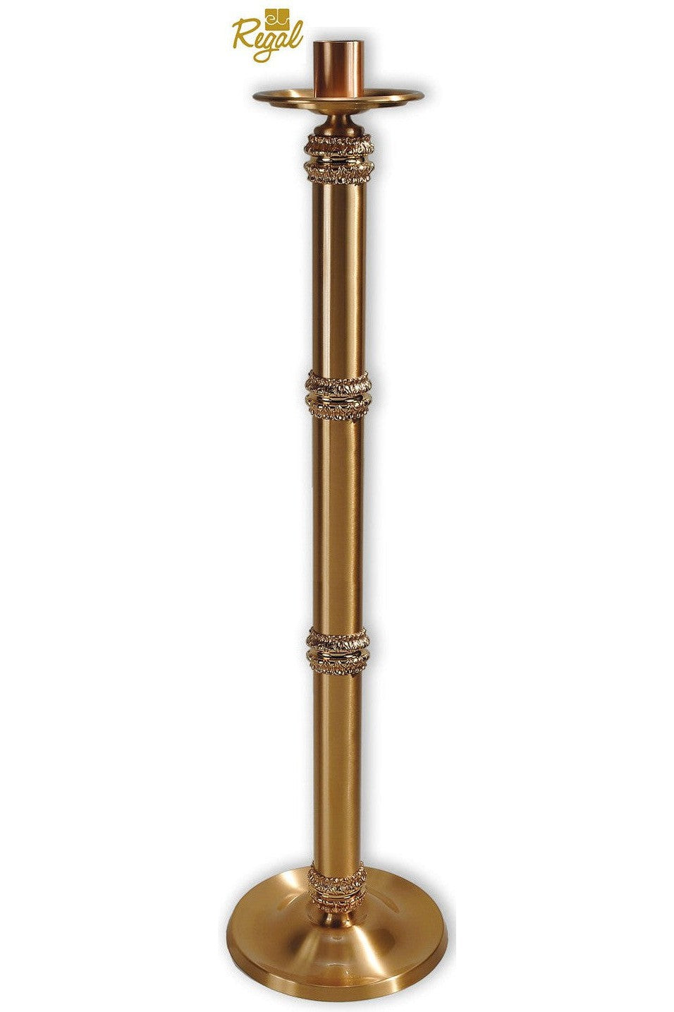 Processional Floor Candlestick - QF71PCS30-Church Life-Empire Bronze-Combination-Fixed-Michigan Church Supply