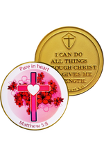 Pure in Heart Coins - FRCOIN20-4-Inspirational Gifts-Logos Trading Post-Michigan Church Supply