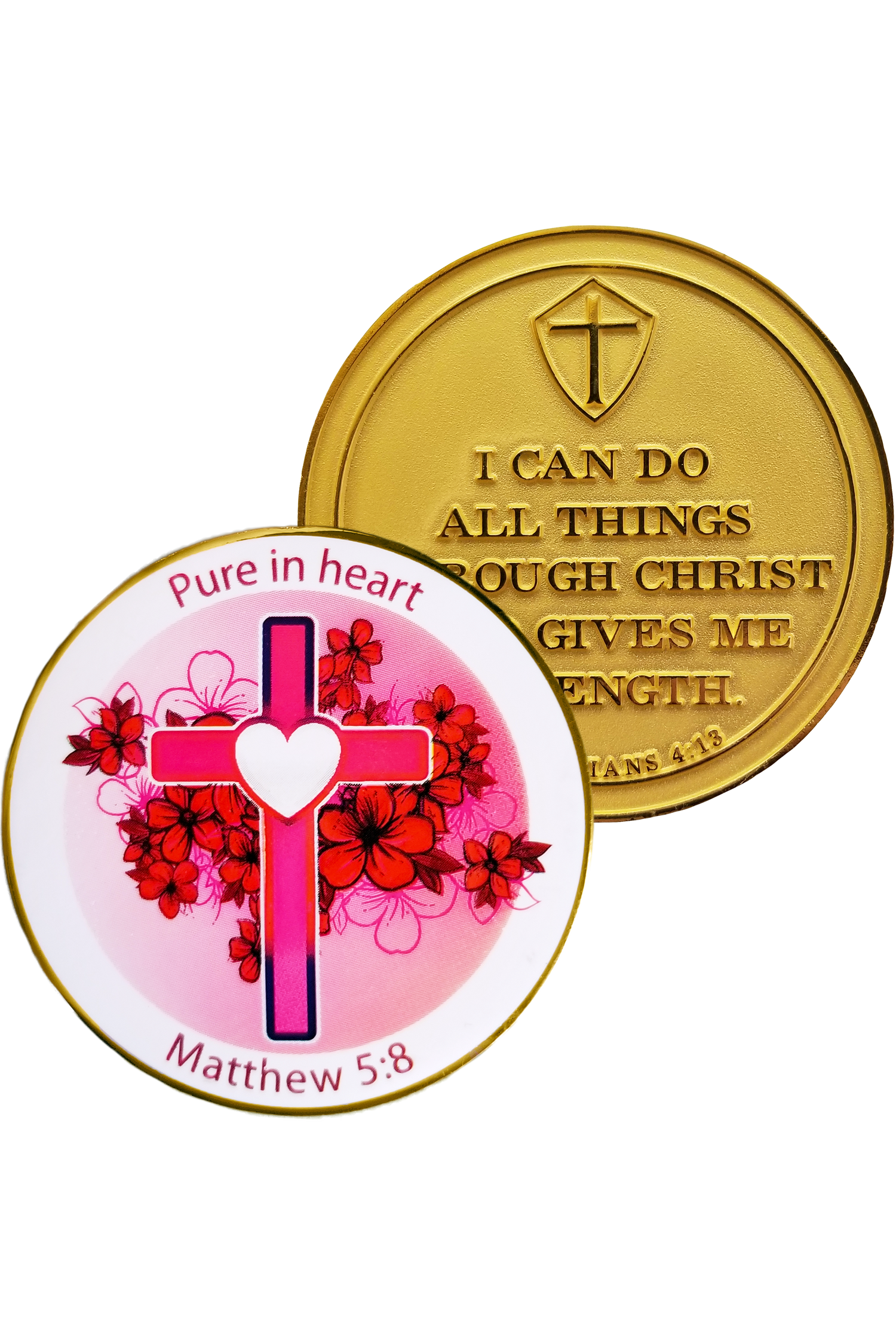 Pure in Heart Coins - FRCOIN20-4-Inspirational Gifts-Logos Trading Post-Michigan Church Supply