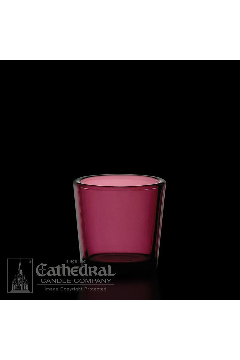 Purple 10 Hour Votive Glasses - YS200-PU-Church Life-Cathedral Candle-Michigan Church Supply