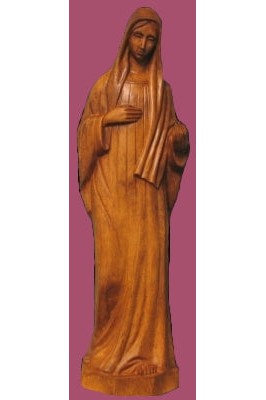 Queen of Peace-Lady of Medjugorie WJSA2492C-Inspirational Gifts-Space Age Plastics-Wood Stain-Michigan Church Supply