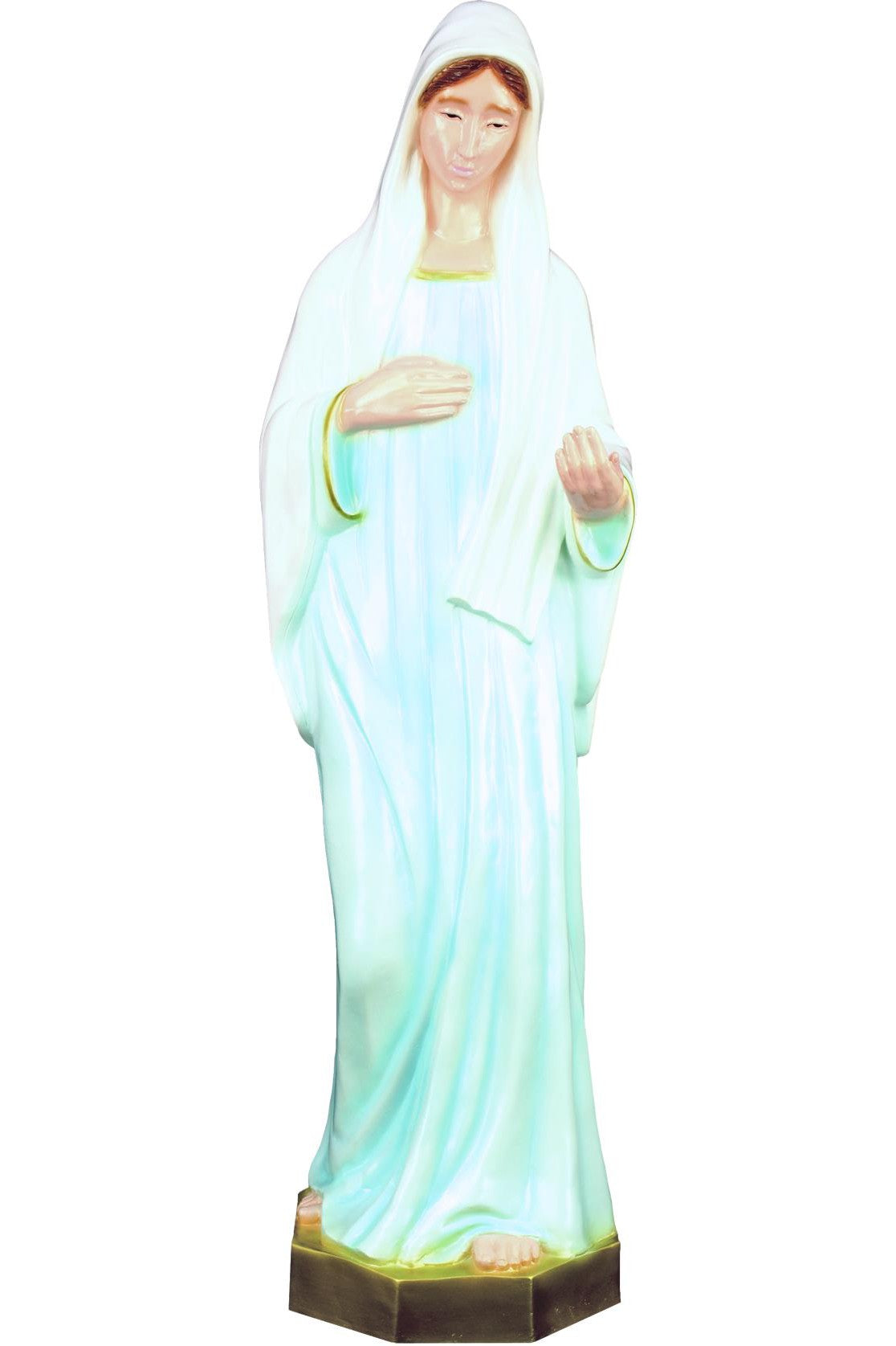 Queen of Peace-Lady of Medjugorie WJSA2492C-Inspirational Gifts-Space Age Plastics-Colored-Michigan Church Supply