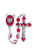 Red Confirmation Rosary - WOSR3993JC-Inspirational Gifts-Singer-Michigan Church Supply