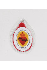 Red Sacred Heart Badge - LAPL869-Inspirational Gifts-RELIGIOUS ART INC-Michigan Church Supply