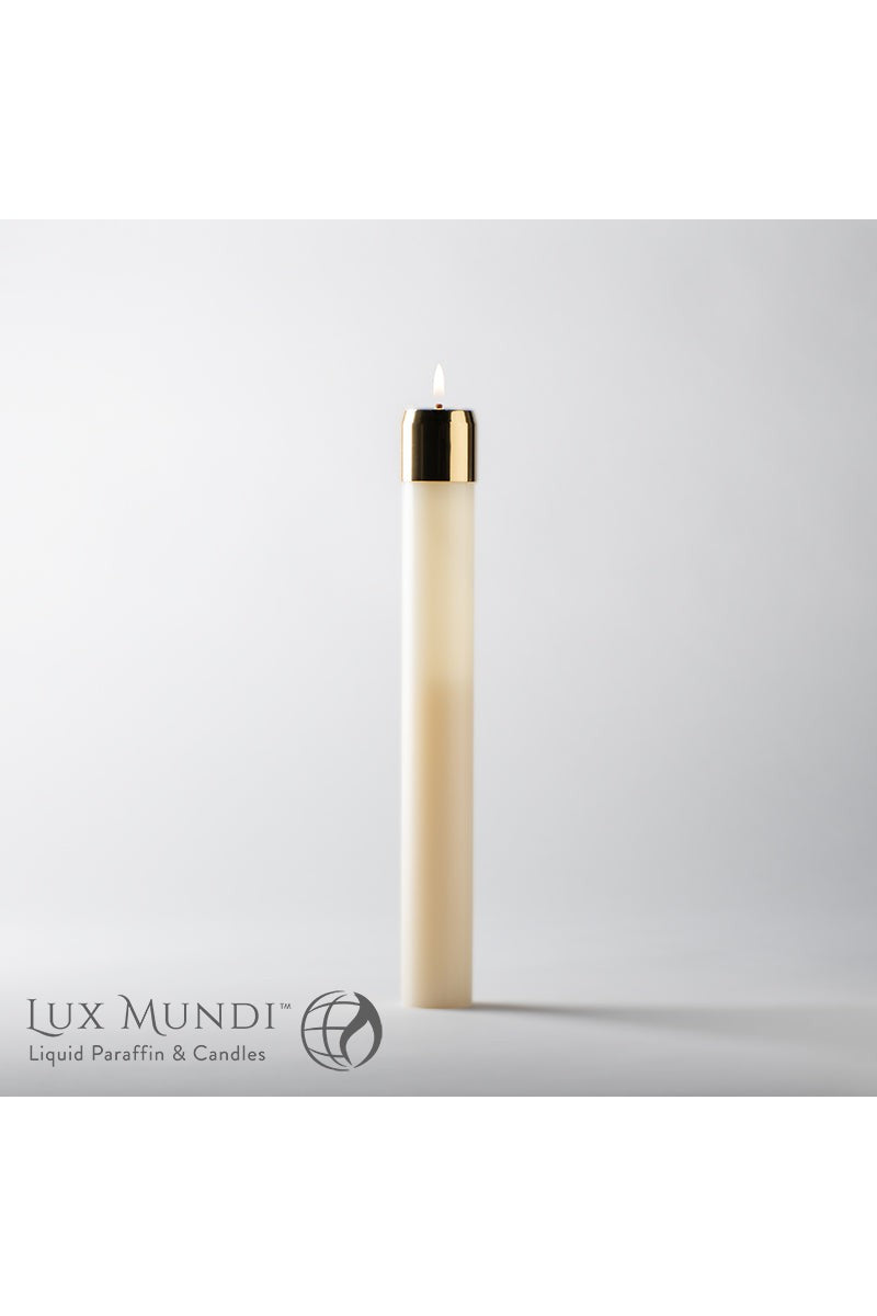 Refillable Liquid Oil Candles-All Sizes-Church Life-Lux Mundi-7/8" x 6"-Michigan Church Supply