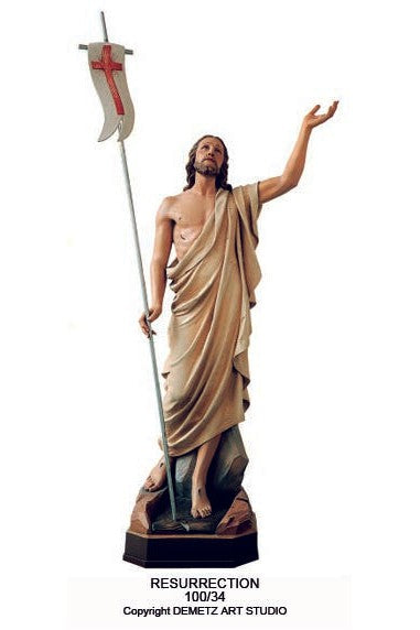 Resurrection - HD10034-Church Life-Demetz-Fiberglass 48"-Michigan Church Supply