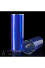 Reusable Glass Globes - Blue (5,6,7-Day) - UM1615-52-Church Life-Cathedral Candle-Michigan Church Supply