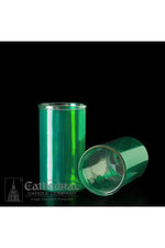 Reusable Glass Globes - Green (3-Day) UM1614-49-Church Life-Cathedral Candle-Michigan Church Supply