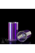 Reusable Glass Globes - Purple (3-Day) UM1614-19-Church Life-Cathedral Candle-Michigan Church Supply