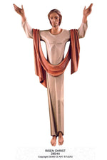 Risen Christ - 3/4 Relief - HD28044-Church Life-Demetz-Linden Wood 36"-Michigan Church Supply