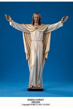 Risen Christ - Full Round Figure - HD28029X-Church Life-Demetz-Fiberglass 36"-Michigan Church Supply