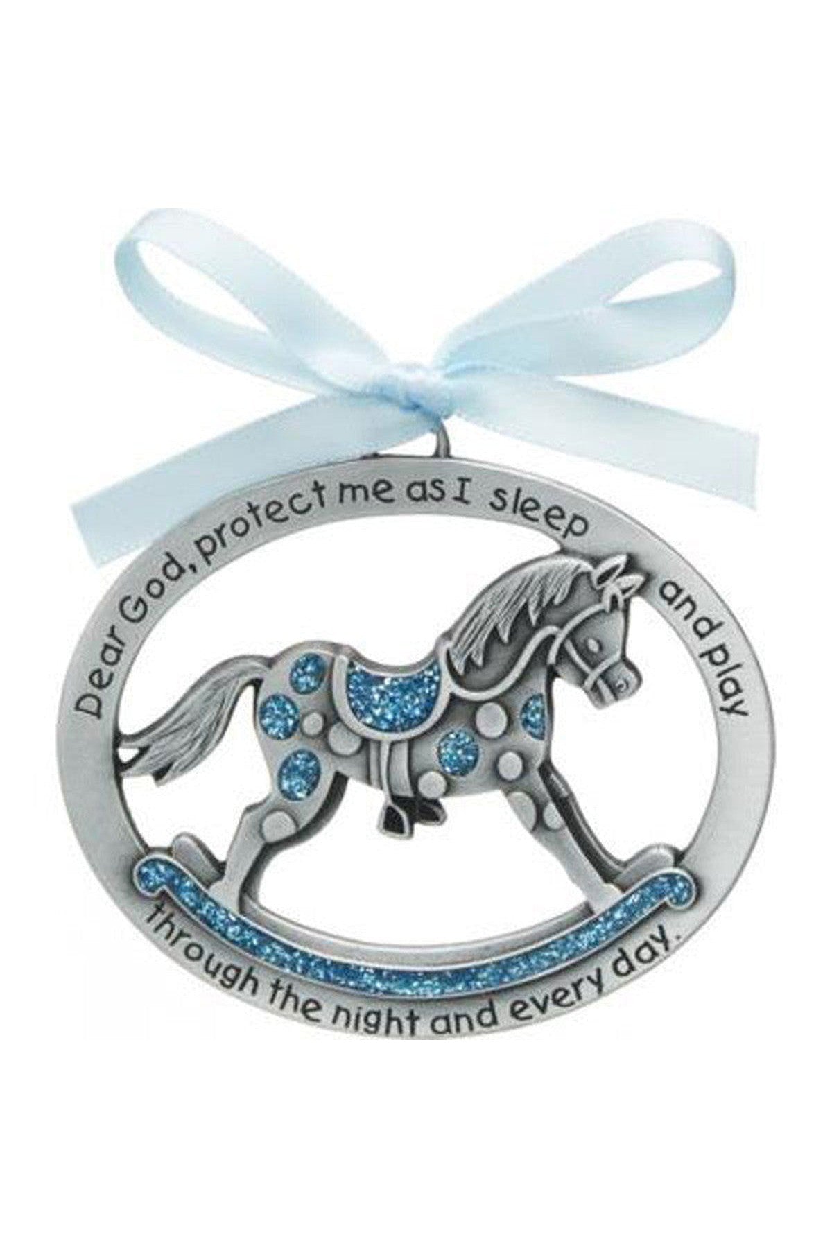 Rocking Horse Crib Medal - GECM15B-Inspirational Gifts-Cathedral Art Medal and CA Gifts-Michigan Church Supply