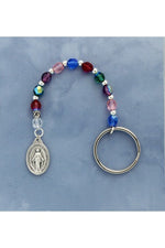 Rosary Keychain - HX26230-Inspirational Gifts-Devon-Multi Color-Michigan Church Supply