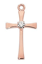 Rose Gold Maltese Cross Necklace - UZJR9208-Inspirational Gifts-McVan-Michigan Church Supply