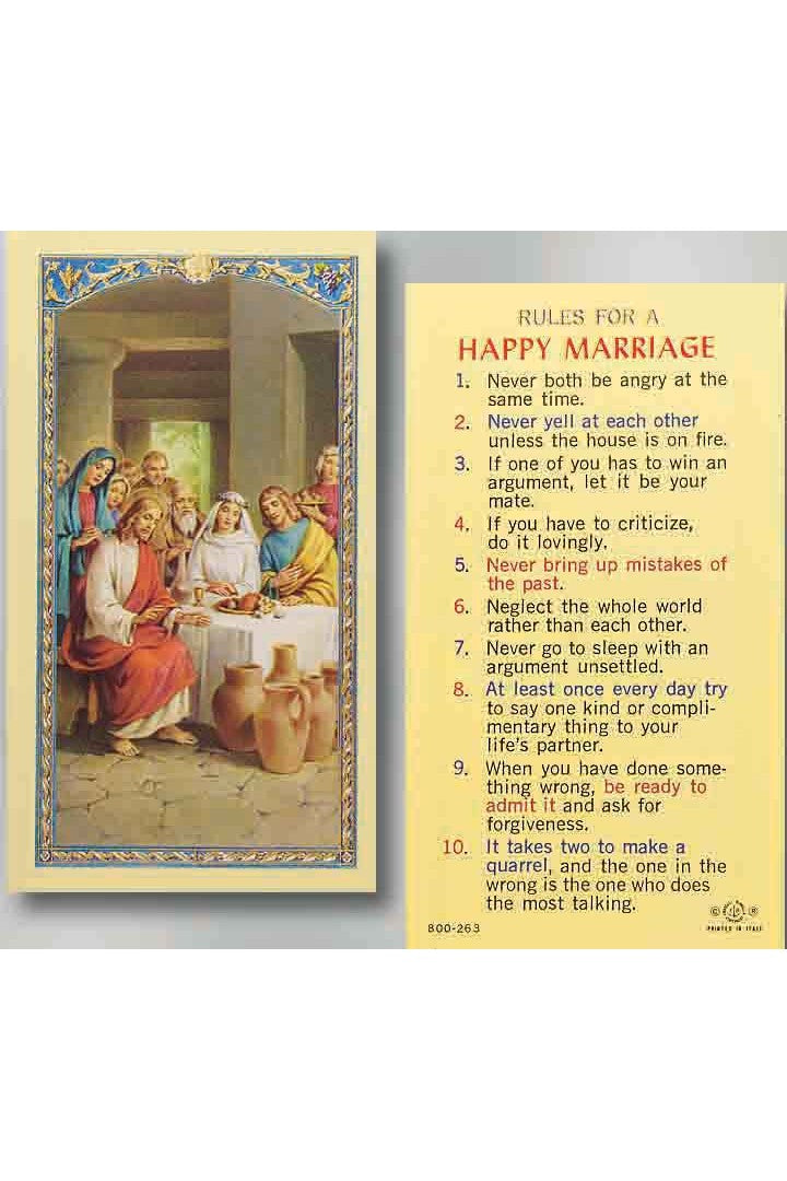 Rules for a Happy Marriage - TA800263-Inspirational Gifts-Hirten-Michigan Church Supply