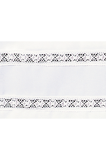 SL 4771 - Poplin Poly Alb with 1" Lace Bands-Church Life-Beau Veste-X-Small-Michigan Church Supply