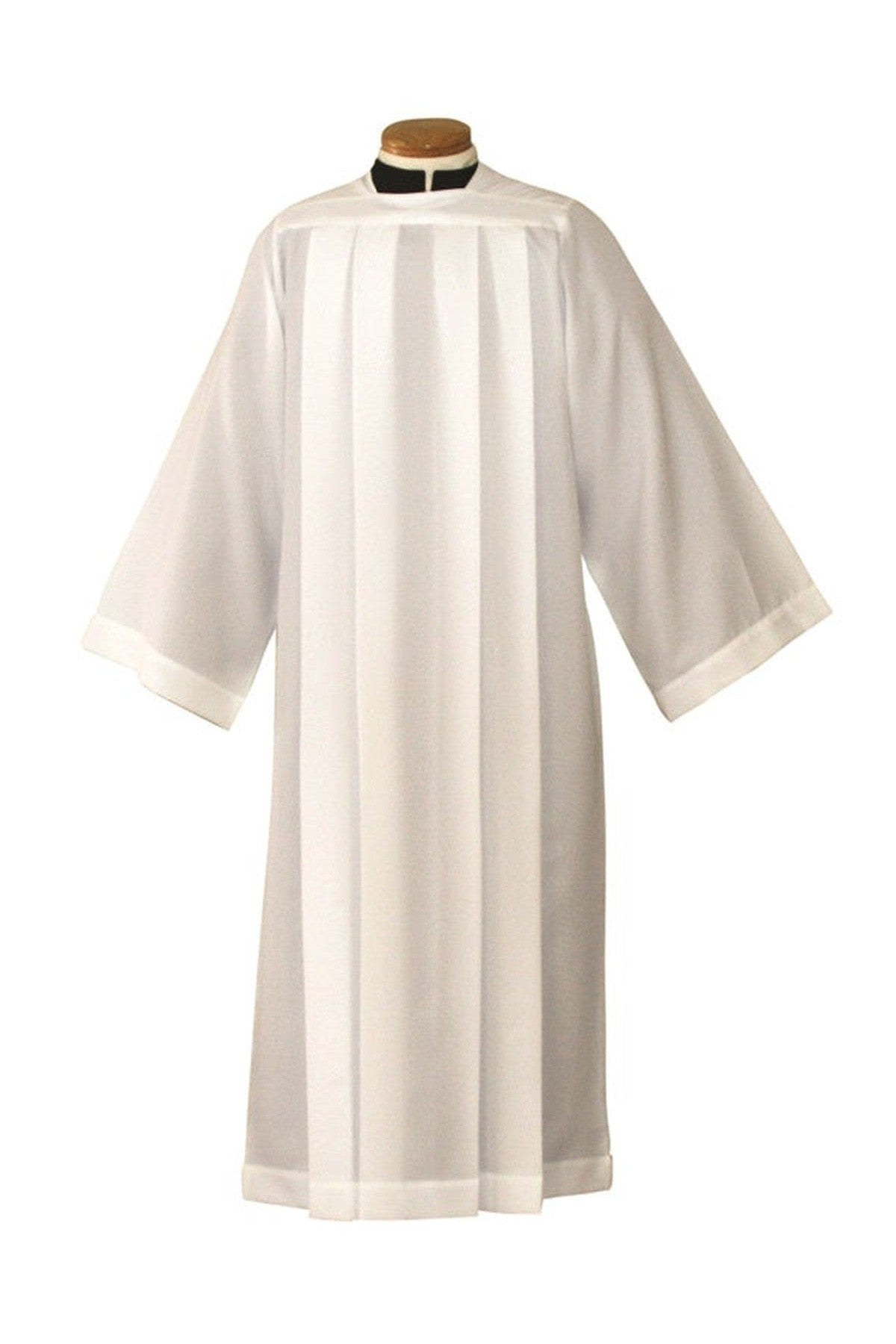 SL4222 Monks Cloth Poly Surplice Alb-Church Life-Beau Veste-X-Small-Michigan Church Supply