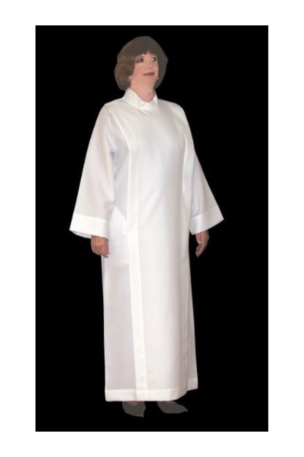 SL4997 Polyester Linen Alb (Women's)-Church Life-Beau Veste-Size 8-Michigan Church Supply