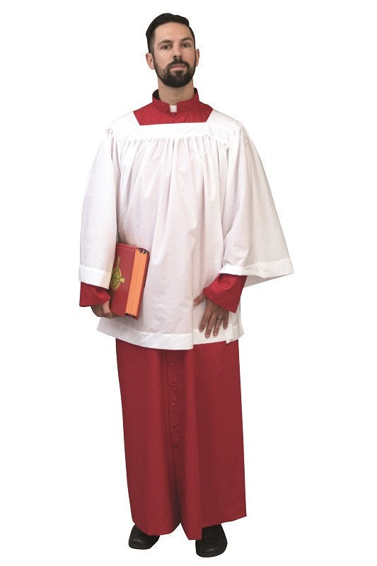 SL564R Adult Red Cassock-Church Life-Beau Veste-16F-Michigan Church Supply