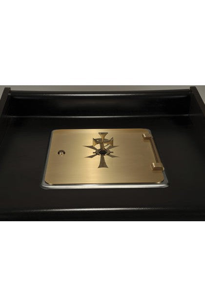 Sacrariums - QF31SCM62-Church Life-Empire Bronze-A-Hinged Cover & Lock-Michigan Church Supply