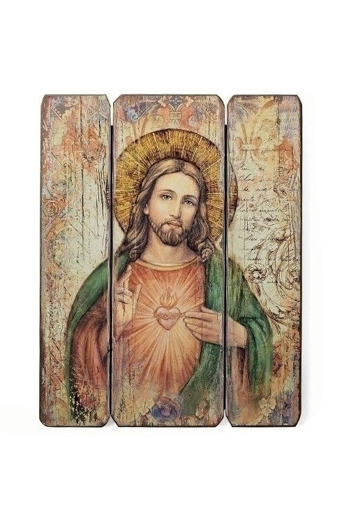 Sacred Heart Decor Panel - LI69918-Inspirational Gifts-Roman, Inc-Michigan Church Supply