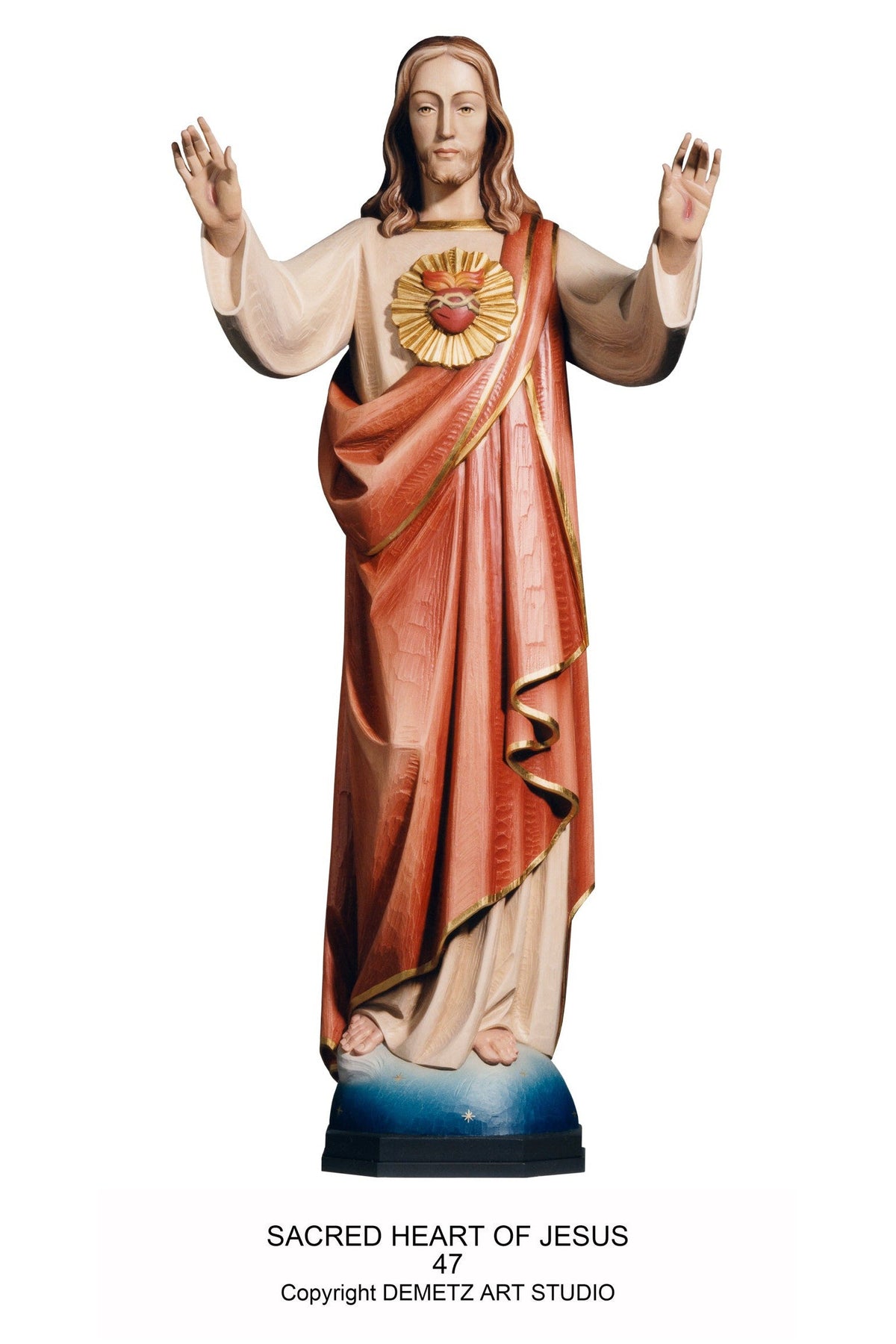 Sacred Heart of Jesus - HD47-Church Life-Demetz-36"-Michigan Church Supply