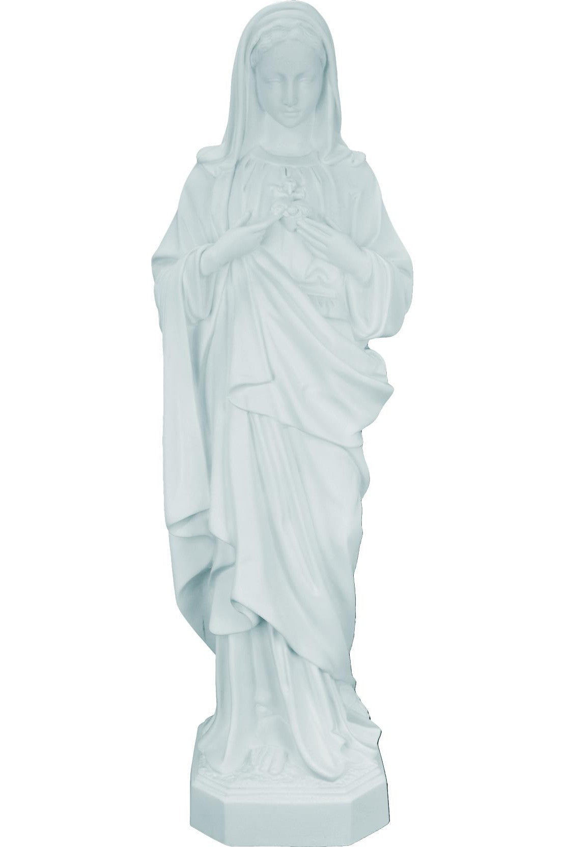 Sacred Heart of Jesus WJSA2480C-Inspirational Gifts-Space Age Plastics-White-Michigan Church Supply