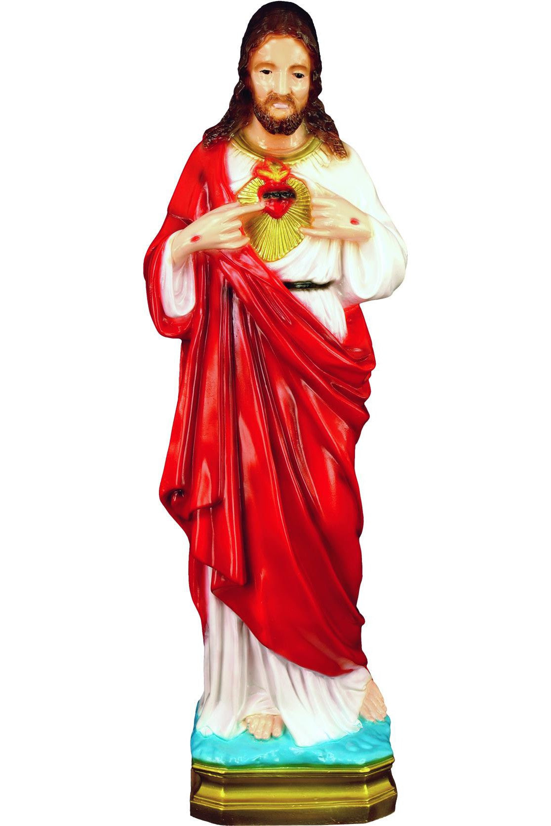 Sacred Heart of Jesus WJSA2480C-Inspirational Gifts-Space Age Plastics-Colored-Michigan Church Supply