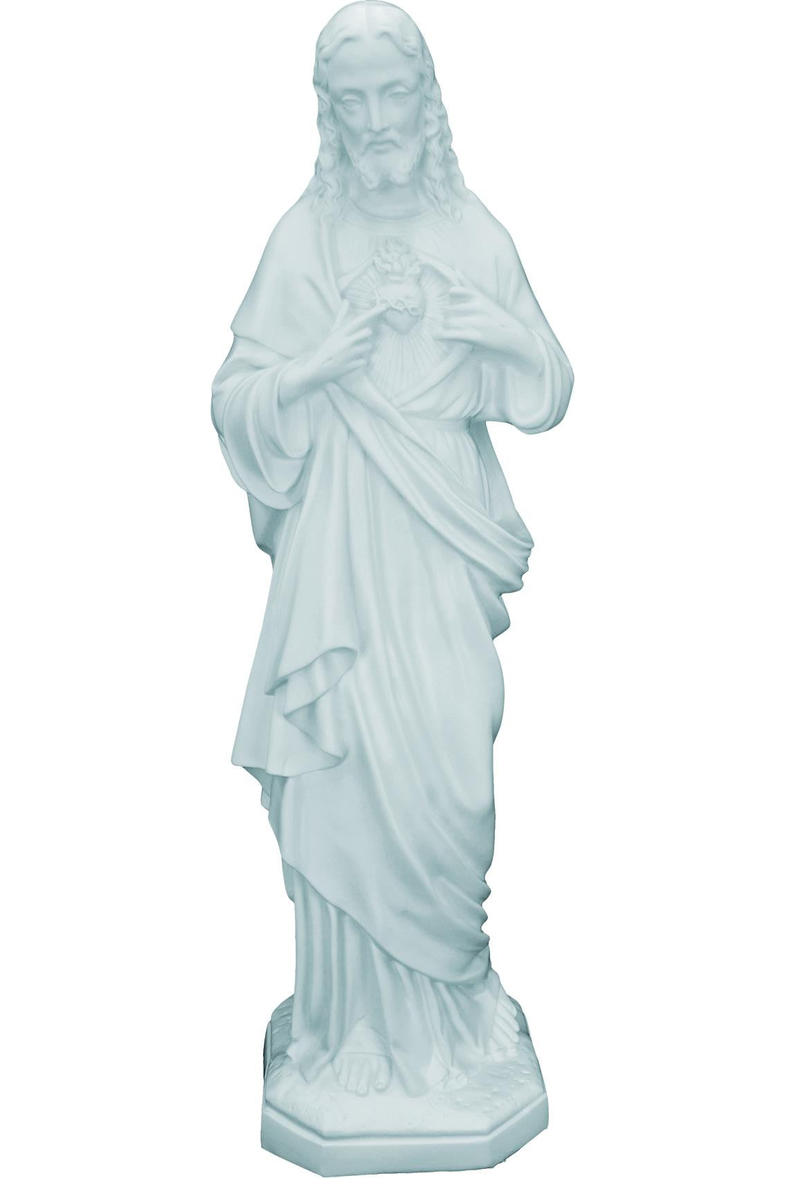 Sacred Heart of Jesus WJSA3280C-Inspirational Gifts-Space Age Plastics-White-Michigan Church Supply