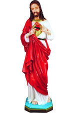 Sacred Heart of Jesus WJSA3280C-Inspirational Gifts-Space Age Plastics-Colored-Michigan Church Supply