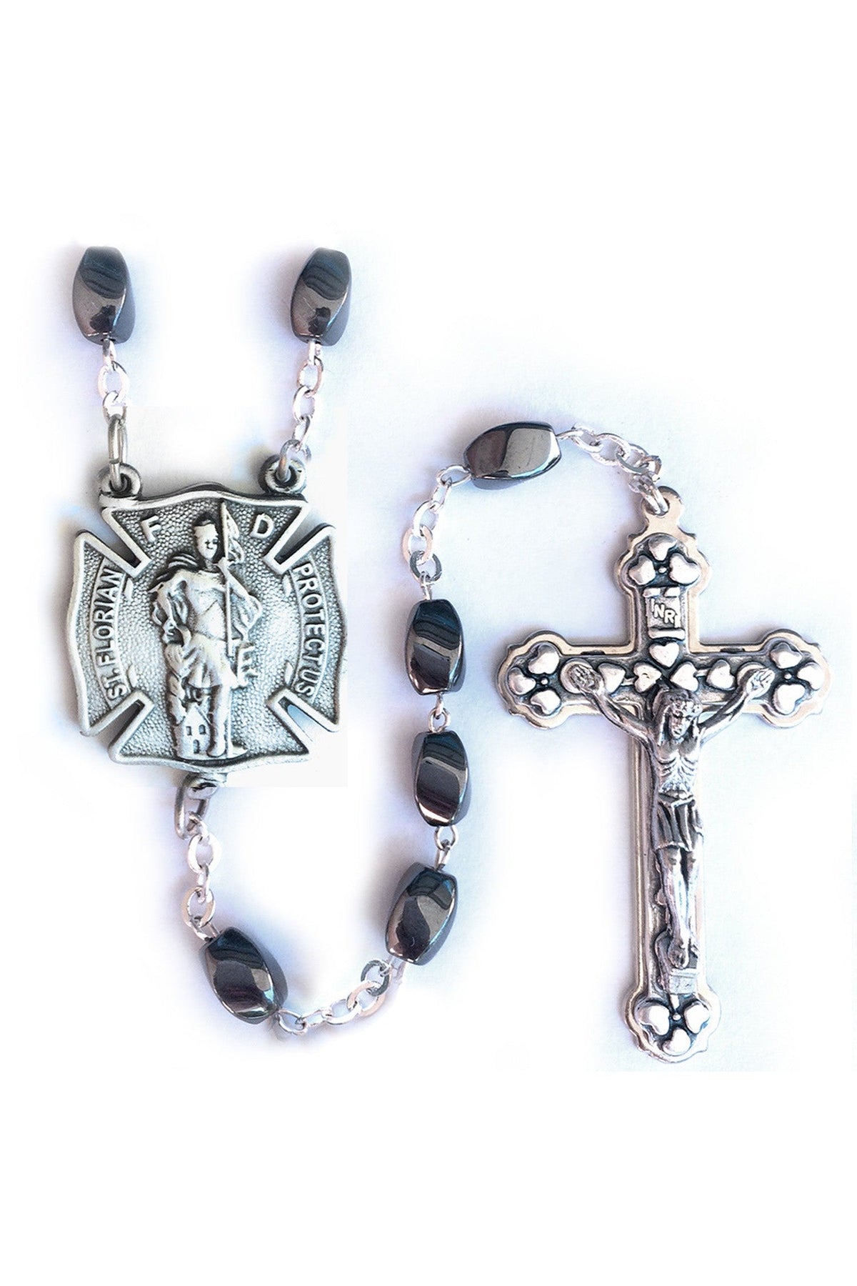 Saint Florian/Firefighter Rosary - WOSR4017JC-Inspirational Gifts-Singer-Michigan Church Supply