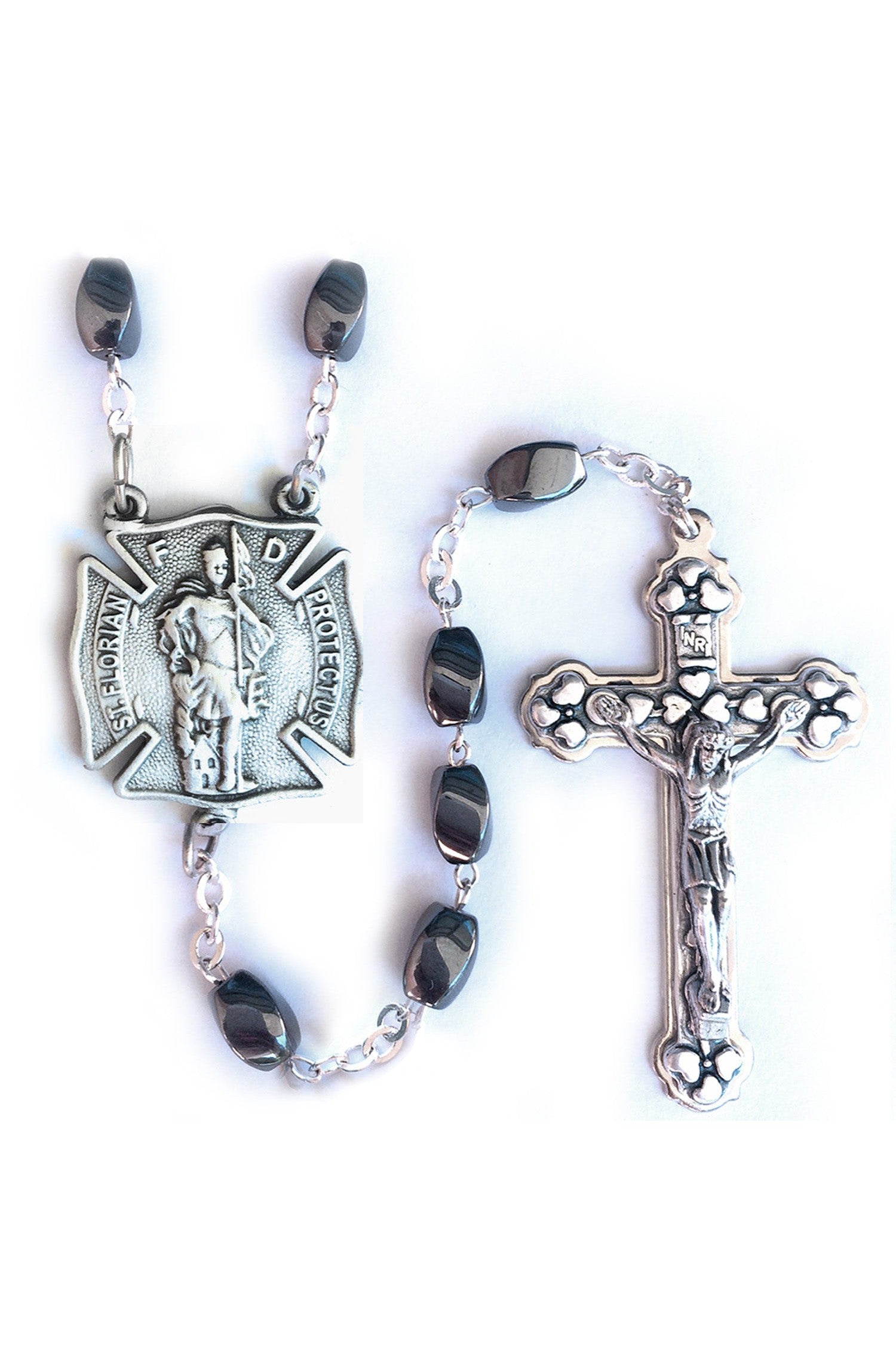 Saint Florian/Firefighter Rosary - WOSR4017JC-Inspirational Gifts-Singer-Michigan Church Supply