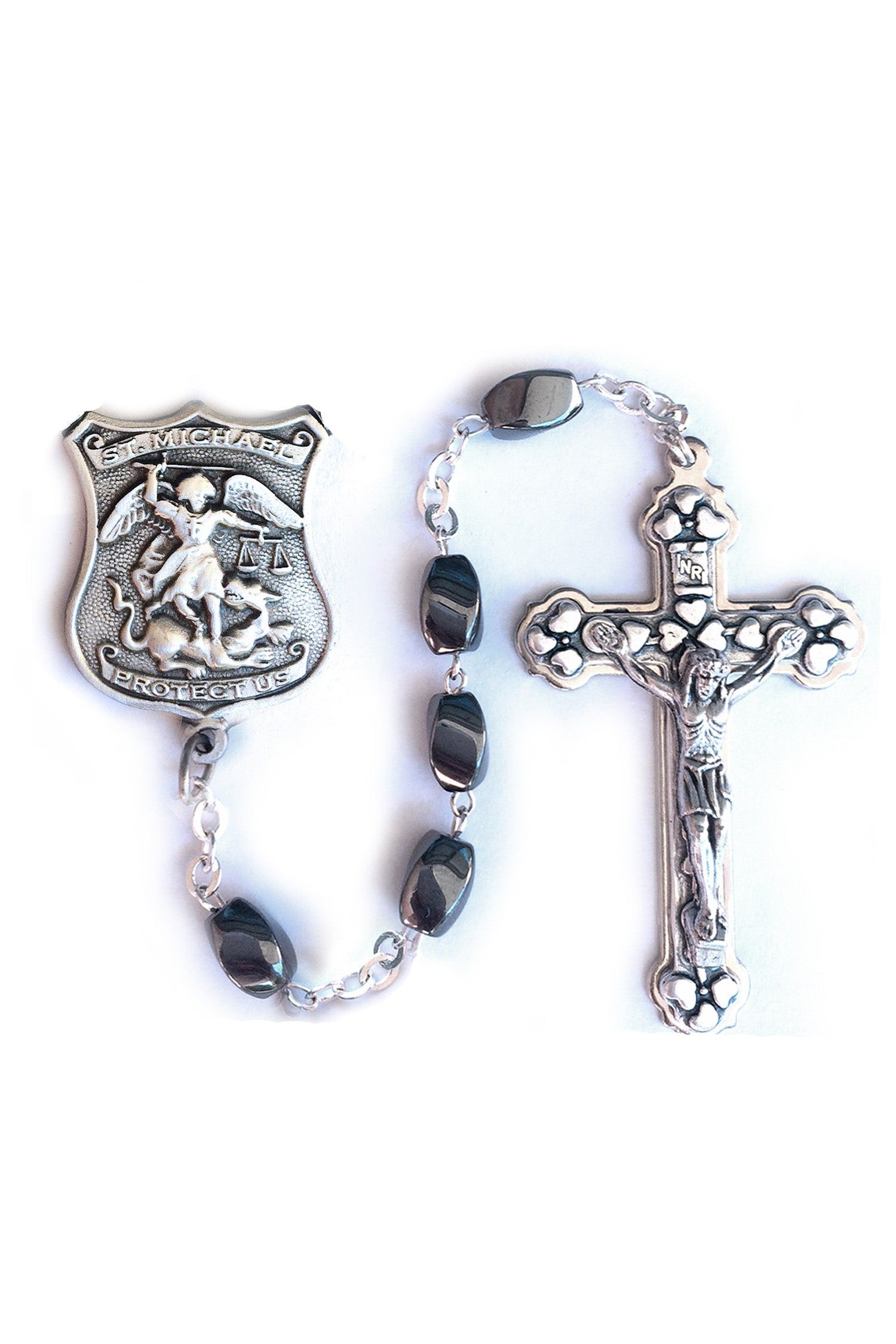 Saint Michael/Police Rosary - WOSR4015JC-Inspirational Gifts-Singer-Michigan Church Supply