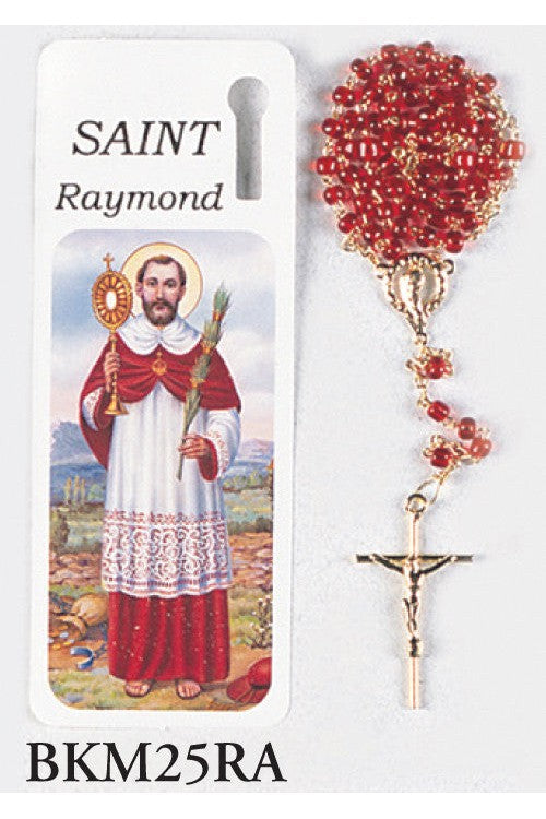 Saint Raymond Bookmark with Rosary - WSBKM25RA-Inspirational Gifts-San Francis-Michigan Church Supply