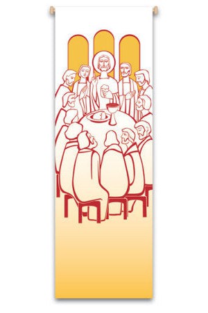 *Sale* Last Supper Banner - WN7134-Church Life-Art Studio Slabbinck-Michigan Church Supply