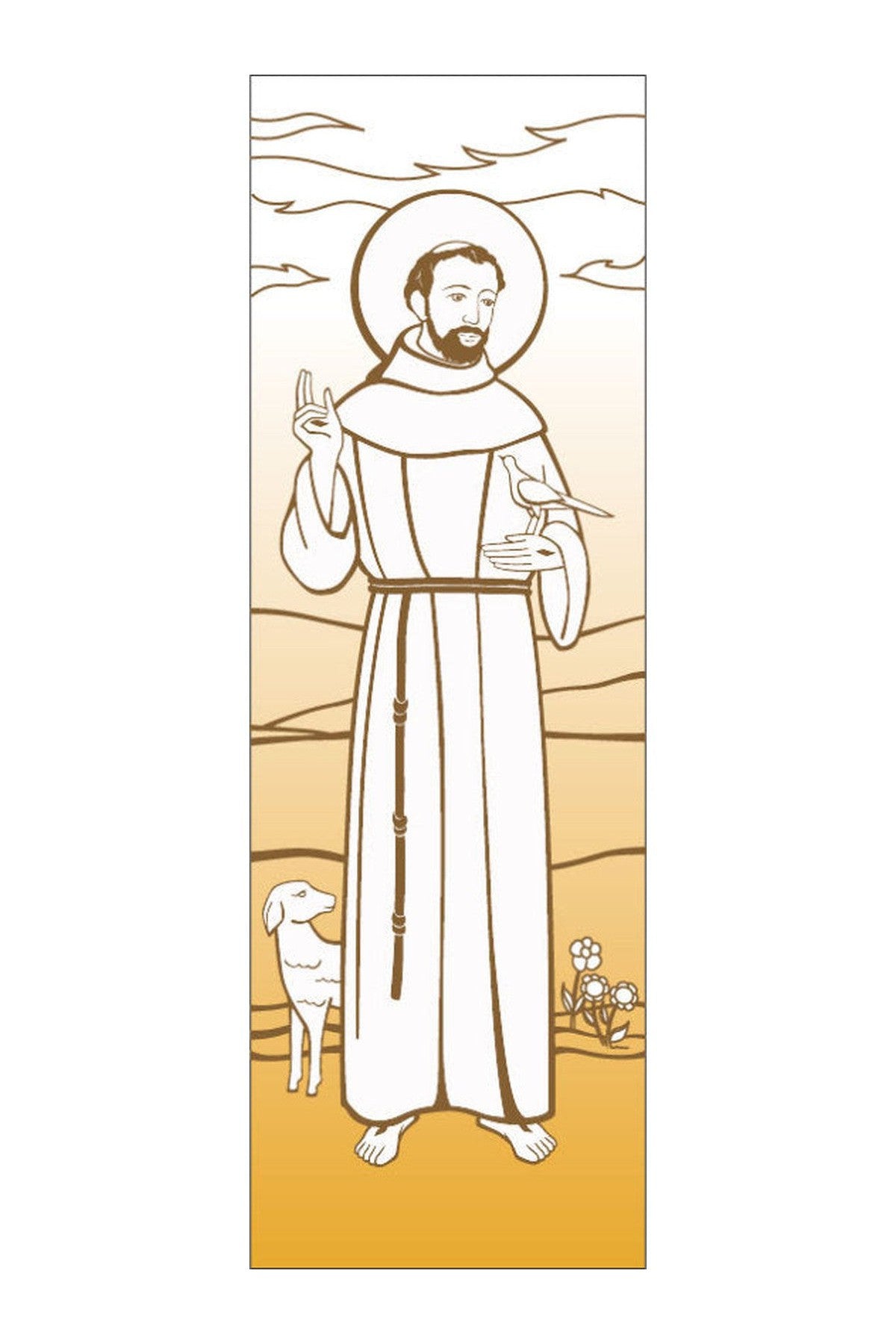 *Sale* Saint Francis Banner - WN7147-Church Life-Art Studio Slabbinck-Michigan Church Supply