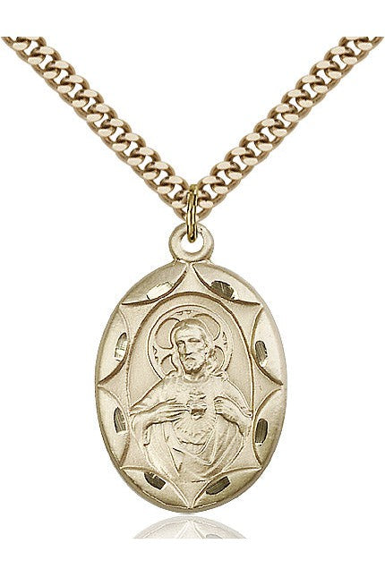 Scapular Medal - FN0801S-Jewelry-Bliss Mfg-Gold Filled-Michigan Church Supply