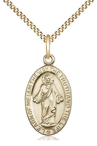 Scapular Medal - FN4123S-Jewelry-Bliss Mfg-Gold Filled-Michigan Church Supply