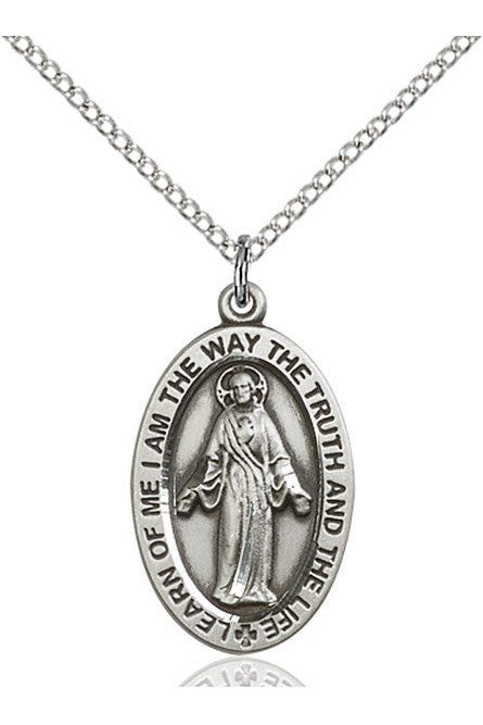 Scapular Medal - FN4123S-Jewelry-Bliss Mfg-Sterling Silver-Michigan Church Supply