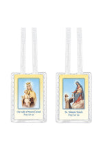 Scapular with white cord - TA152102-Inspirational Gifts-Hirten-Michigan Church Supply