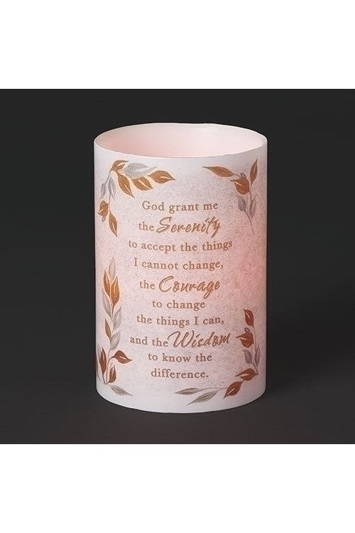 Serenity Prayer LED Candle - LI14086-Inspirational Gifts-Roman, Inc-Michigan Church Supply