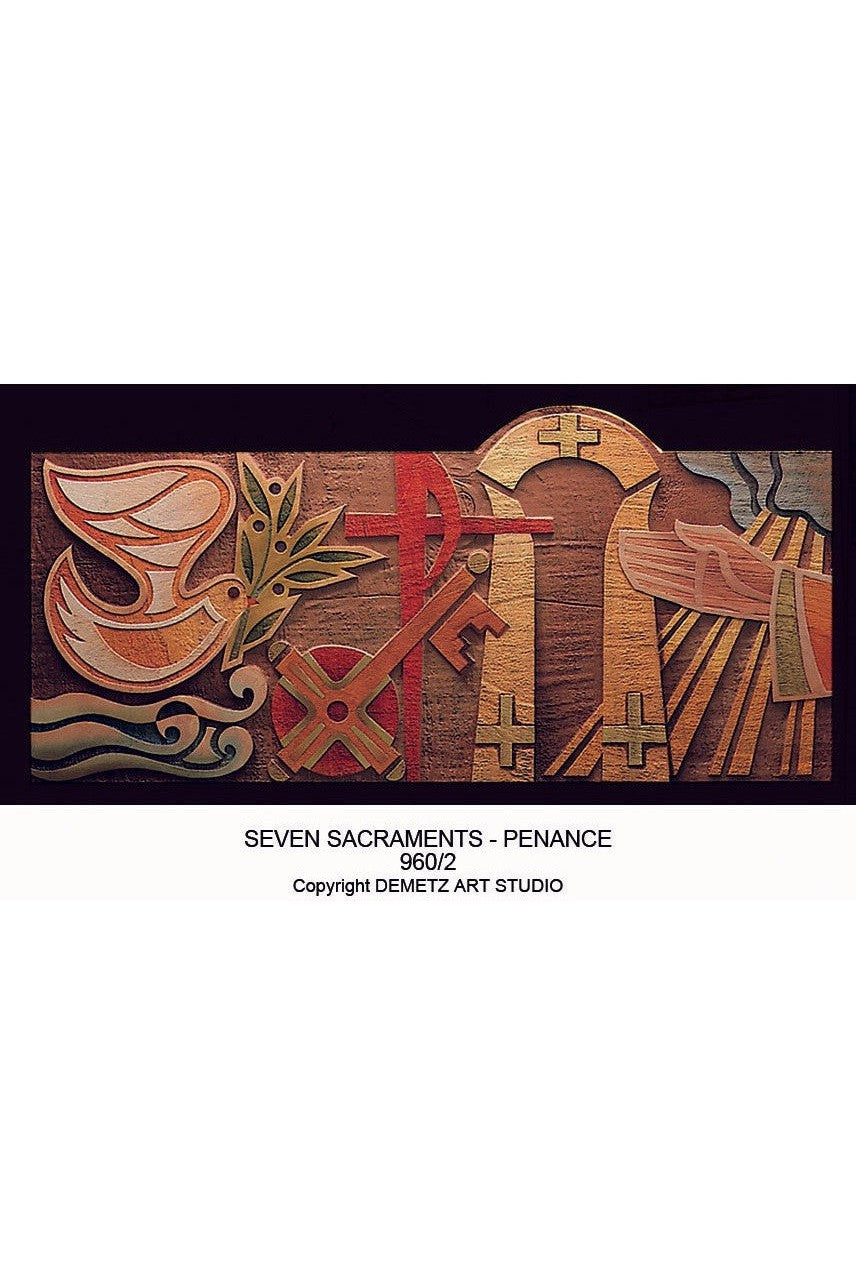 Seven Sacraments - HD9601-7-Church Life-Demetz-Penance-Michigan Church Supply