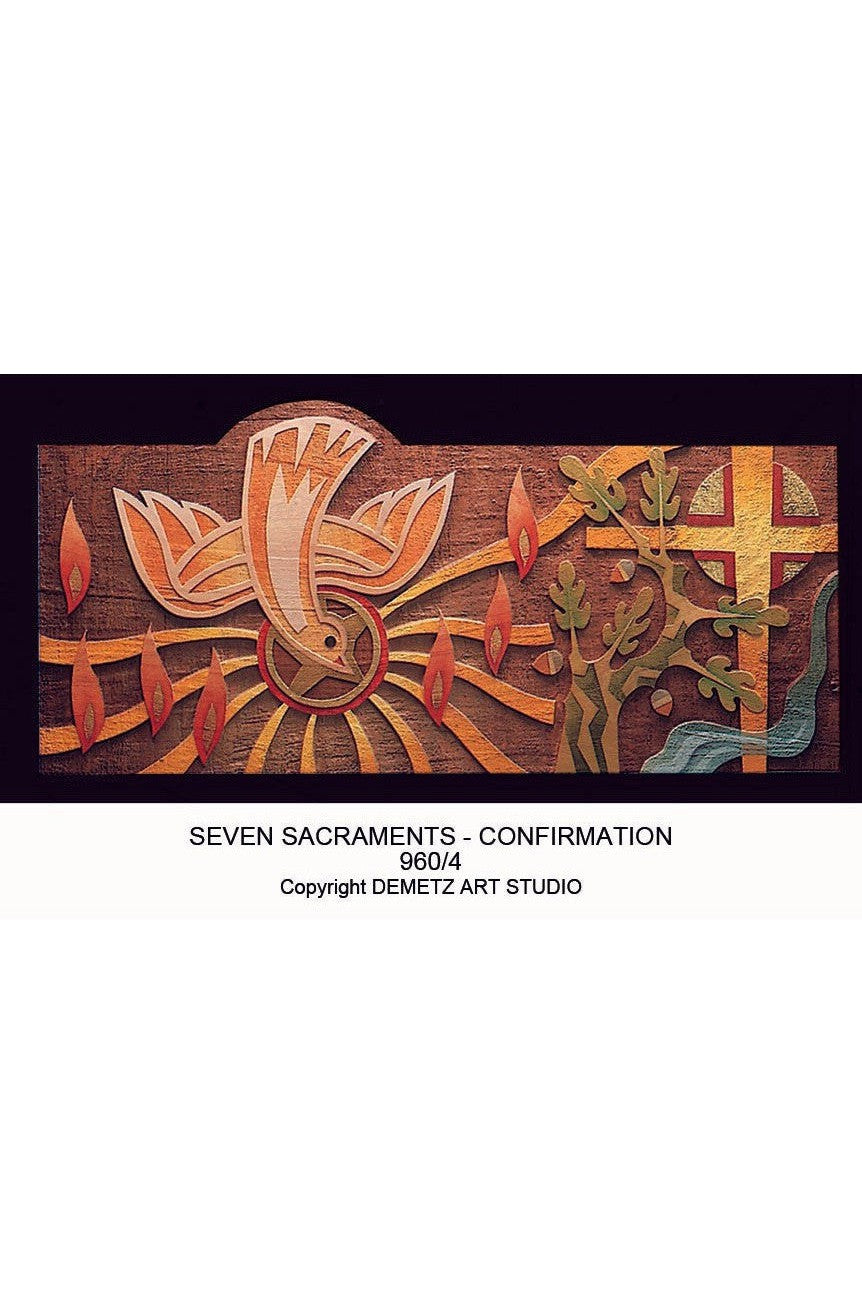 Seven Sacraments - HD9601-7-Church Life-Demetz-Confirmation-Michigan Church Supply