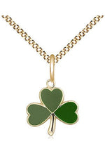 Shamrock Medal - FN5243-Jewelry-Bliss Mfg-Gold Filled-Michigan Church Supply