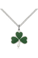 Shamrock Medal - FN5243-Jewelry-Bliss Mfg-Sterling Silver-Michigan Church Supply