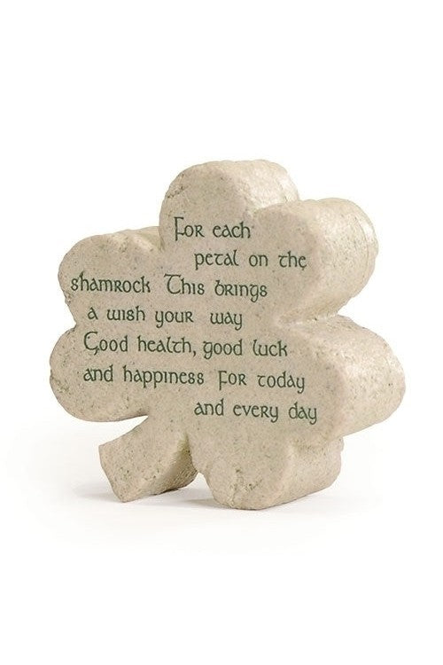 Shamrock Plaque with Verse - LI47266-Inspirational Gifts-Roman, Inc-Michigan Church Supply